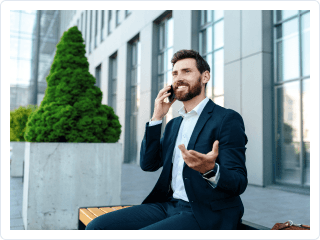 Cliente orgullo después de capitalizar el paro