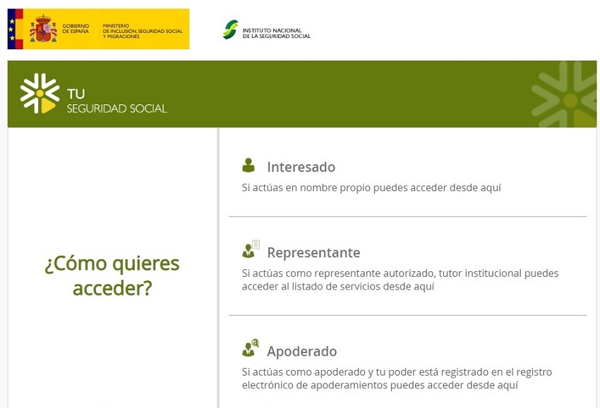 Acceso al portal de tu Seguridad Social para el cotizador de jubilación de autónomos