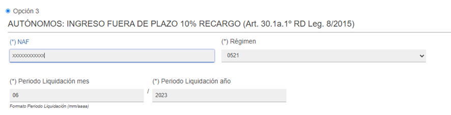 Pago de cuotas autónomos atrasadas - acceder a la sede electrónica TGSS - opciones