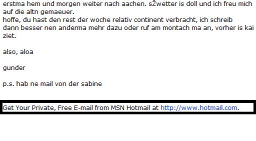 Growth hack hotmail