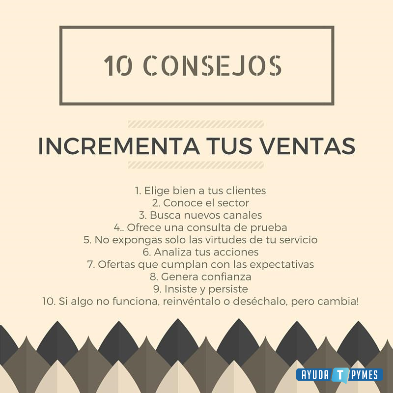 0 consejos para incrementar tus ventas