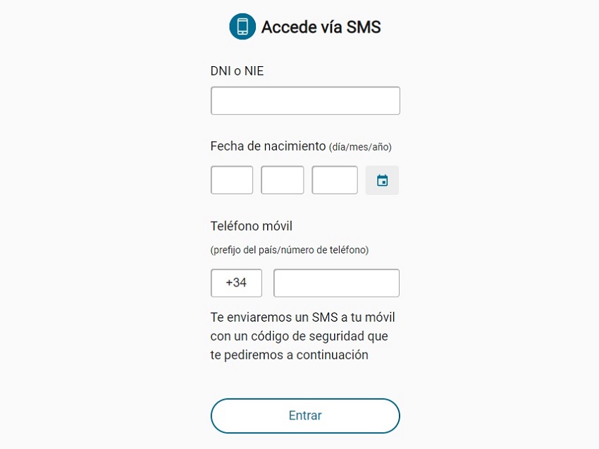 Acceso al portal de tu Seguridad Social para el cotizador de jubilación de autónomos por SMS